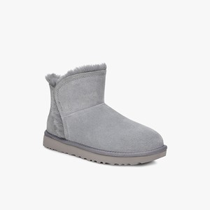 Ugg Classic Mini Fluff High-Low Women Classic Boots Grey (0518GIWRX)